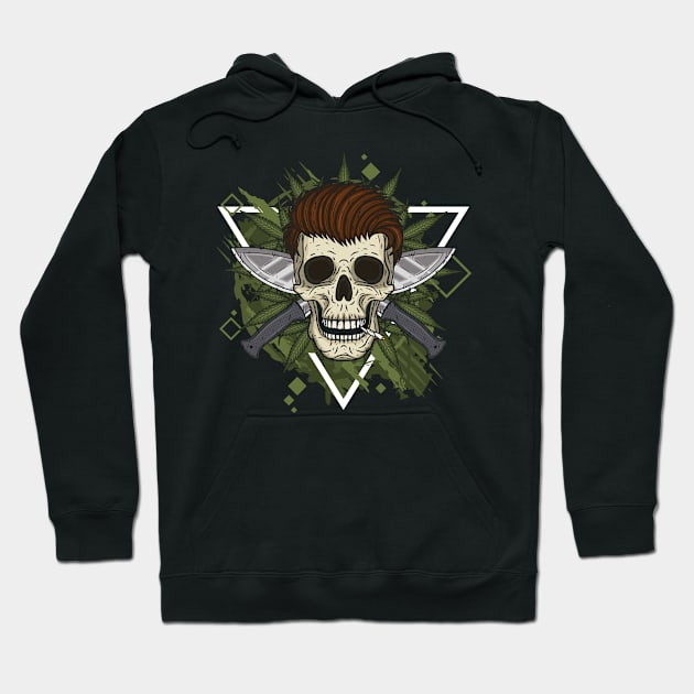 Skull and Knives Hoodie by leodesigns